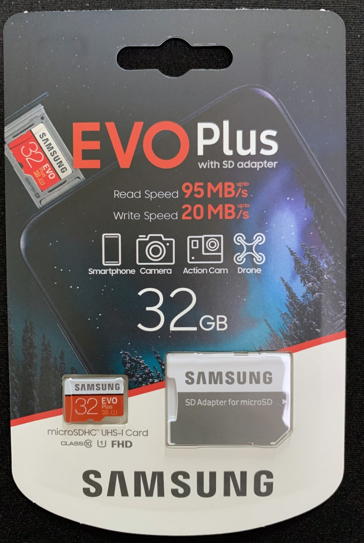 [microSD] Samsung EVO Plus microSDHC UHS-I Card 32GB (2020)