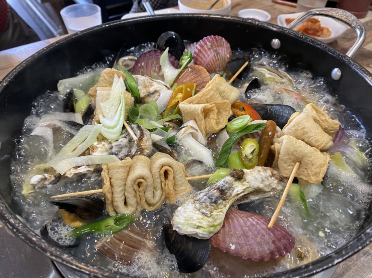  [내돈내산]택이네조개전골칼국수에서 조개칼국수를 먹었어요