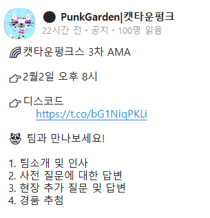  오픈씨 NFT, 캣타운펑크 소개
