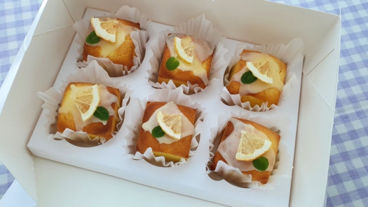 [일상] 레몬 큐브 케이크 만들기