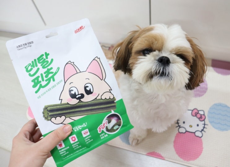  강아지 입냄새 제거에 좋은 덴탈껌으로 양치 걱정 덜었어요