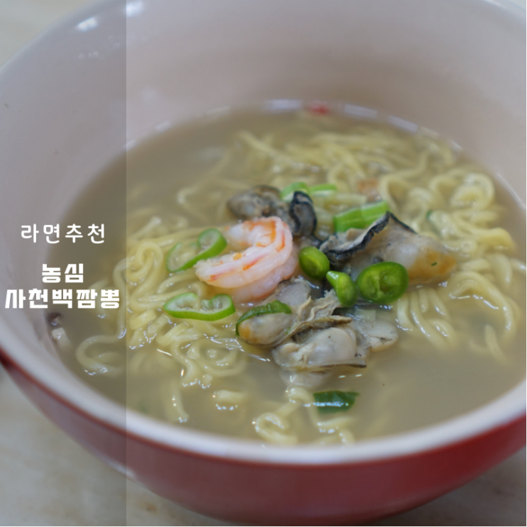  신상 봉지라면 추천 인기순위 중식맛집 뺨치는 농심 사천 백짬뽕 내돈내산 리뷰