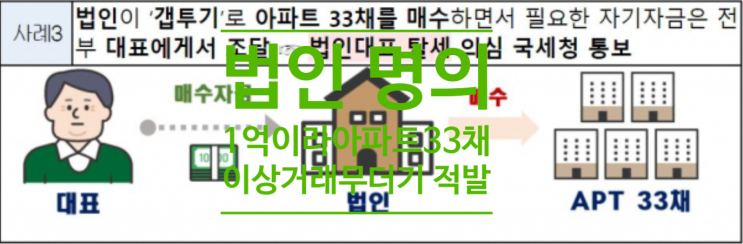  법인 명의로 1억 이하 아파트 33채 싹쓸이...이상 거래 무더기 적발