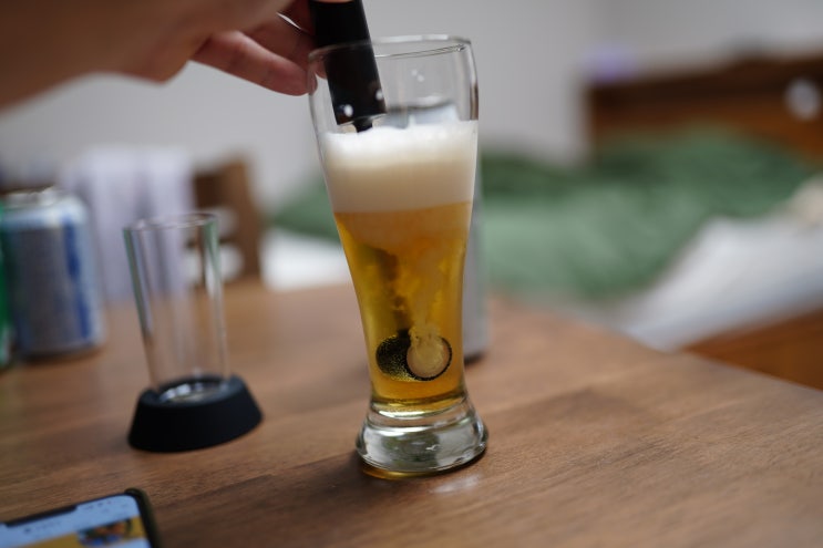 혼술 필수템 일반맥주도 생맥주로 만들어주는 맥주거품기 버블맨스틱