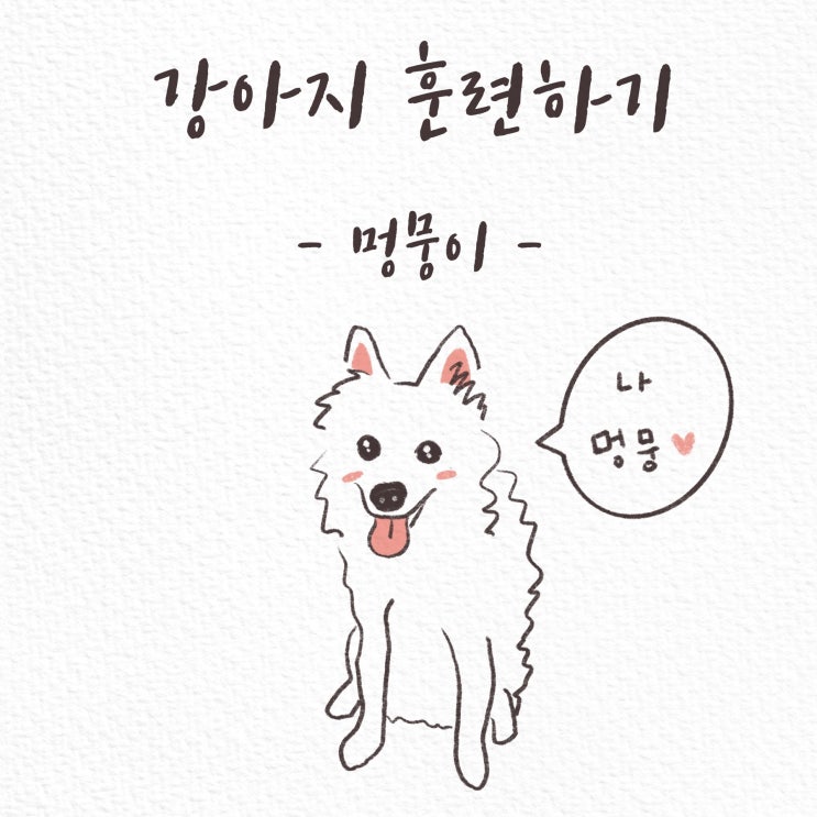  일상툰-강아지 훈련하기 (멍뭉이)