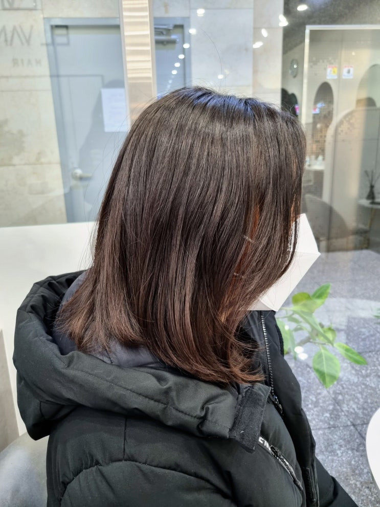  오산대역 미용실 찾는다면 엘바노헤어! 학생 단발 볼륨매직 만족스러워~