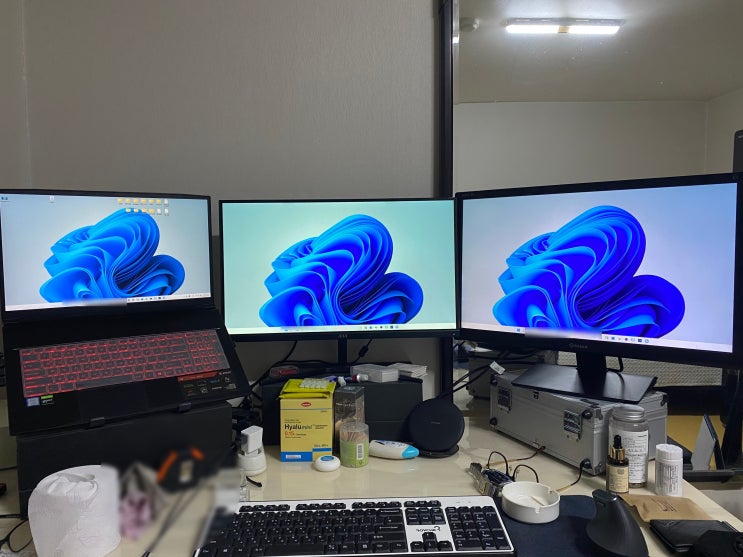 노트북 1대와 모니터 2대 연결용 USB HDMI 어댑터 설치 방법 노트북 1대와 모니터 2대 연결용 USB HDMI 어댑터 설치 방법
