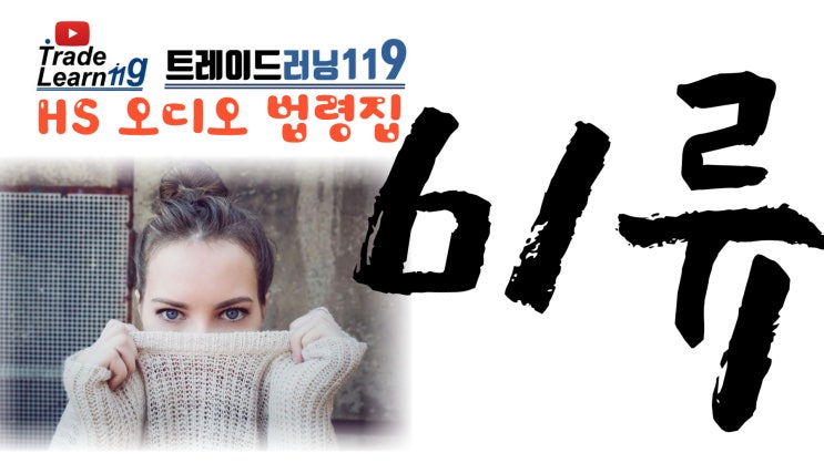  [HS 61류] 어려운 HS 들으면서 외우자!! 2022년 HS, 관세율표 오디오 법령집_61류