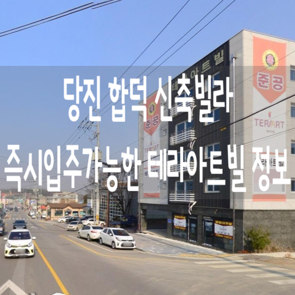  당진 합덕역 인근 신축빌라 즉시입주가능한 테라아트빌 정보