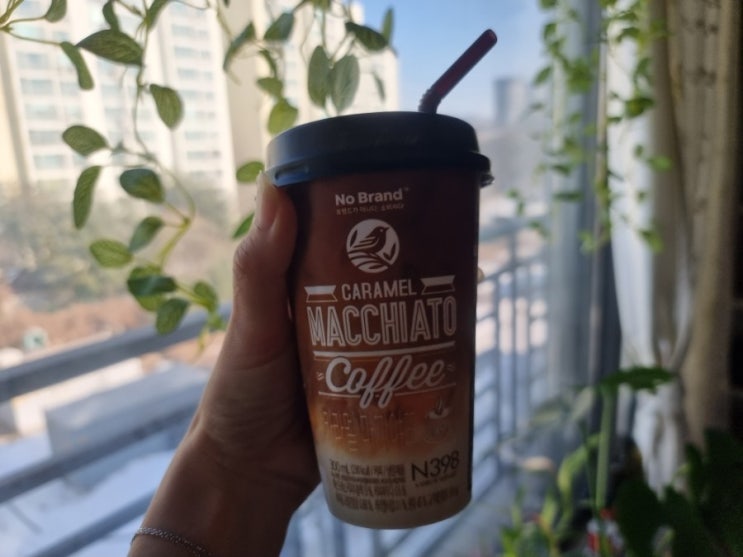  노브랜드 추천제품, 카라멜 마끼야또 컵커피