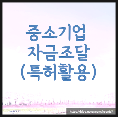  중소기업대출 활용 팁 [F. 특허권 담보 자금조달]