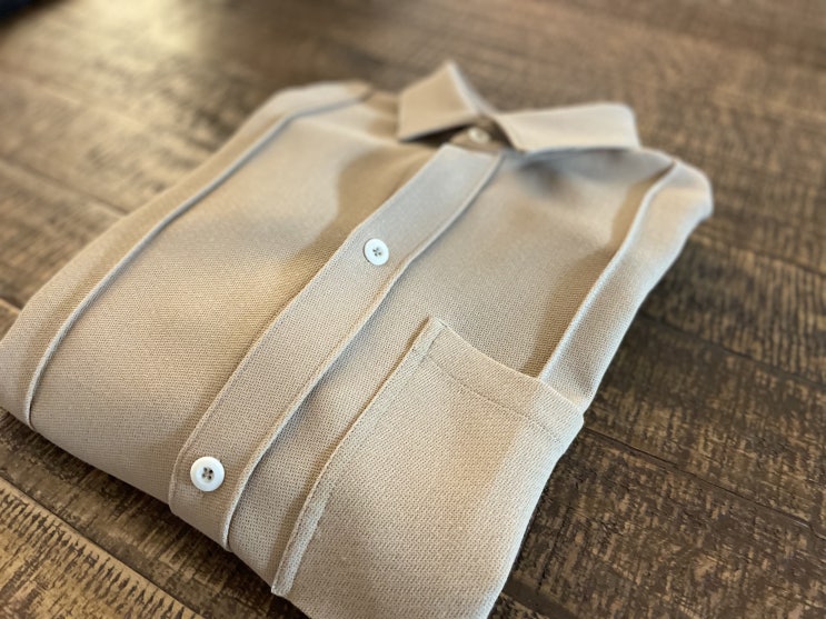  [리슈: L'ISSUE] 미니멀한 느낌의 셔츠자켓. Liam Wool Piquè Overshirt
