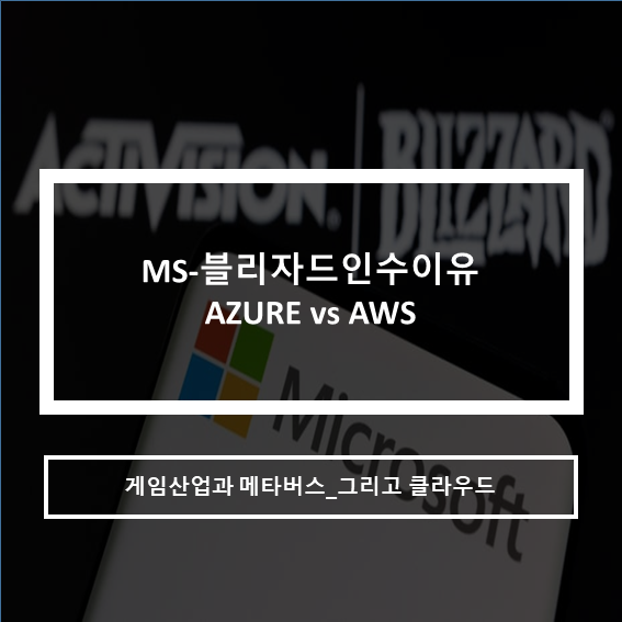 솔데스크 AWS클라우드vsMS Azure MS는 왜 블리자드를 인수했을까?