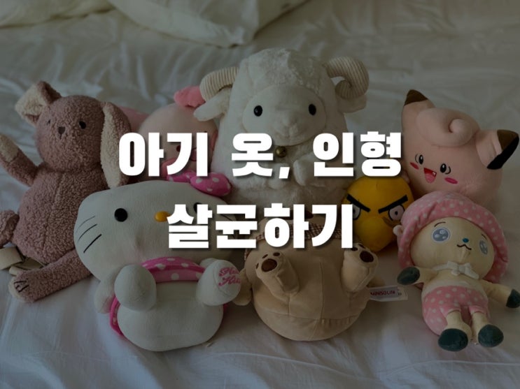  삼성 에어드레서로 아기 옷, 인형 살균하기(+ 인형살균 스폐셜모드 설정방법)