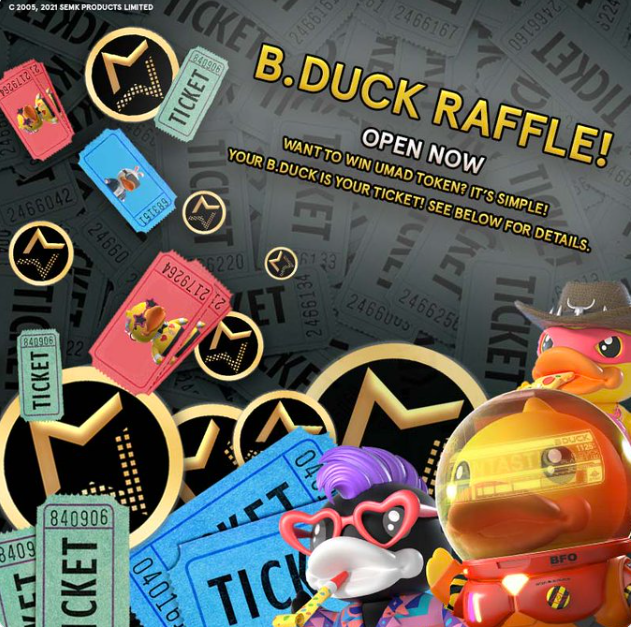  MADworld B.DUCK RAFFLE 이벤트
