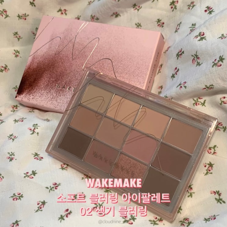  [웨이크메이크] 소프트 블러링 아이 팔레트 02 생기블러링ㅣ쿨톤 섀도우 팔레트로 웜톤 메이크업 도전(ง •̀_•́)ง