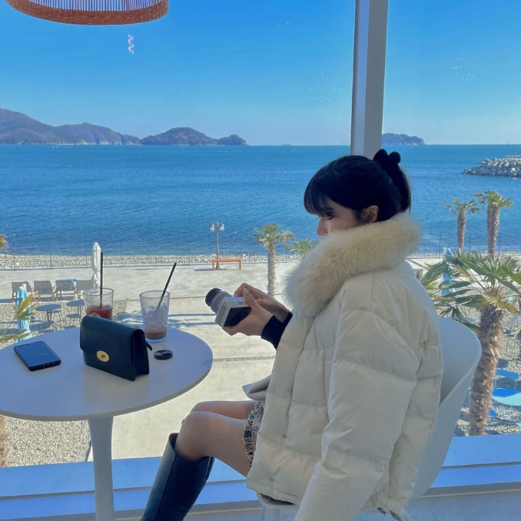  거제 카페 글래씨스 오션뷰 사진찍기 좋은곳
