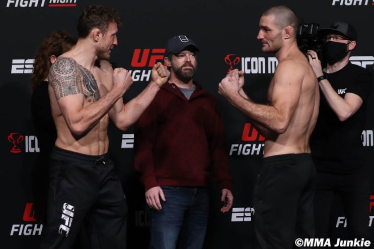 UFC 베가스 47: 잭 헤르만손 vs 션 스트릭랜드 계체 결과와 영상 UFC 베가스 47: 잭 헤르만손 vs 션 스트릭랜드 계체 결과와 영상