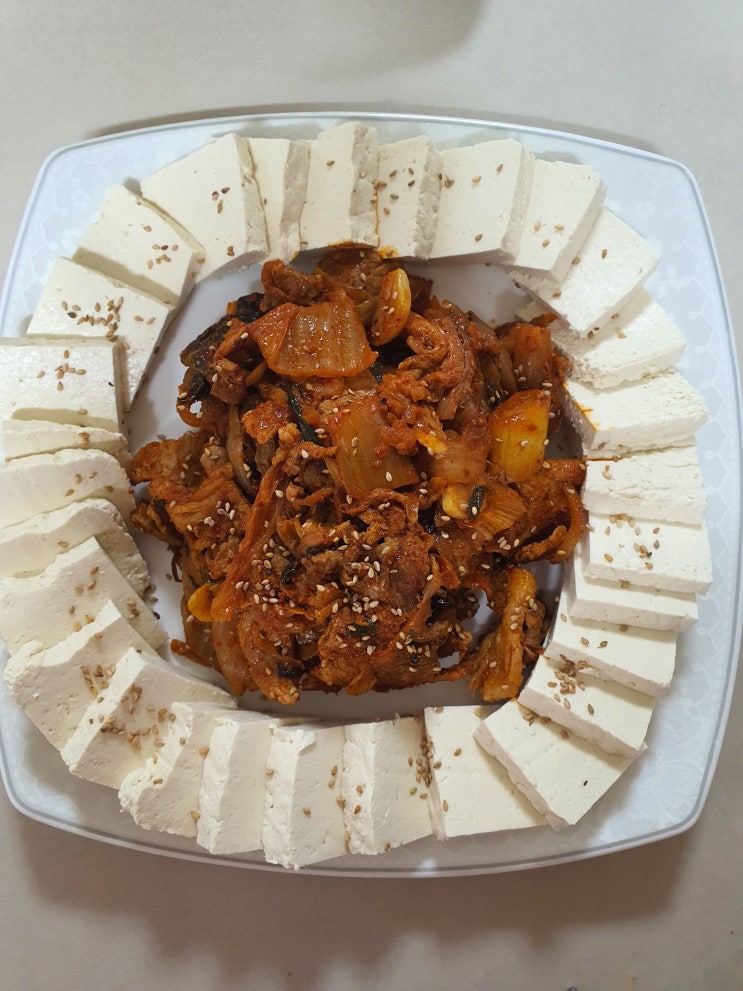  두부김치 만드는법 안주 백선생 레시피