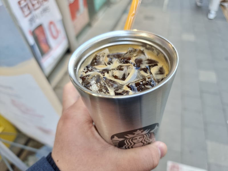메가커피 사이즈? 텀블러 사이즈 어떤거 가져가야 할까?