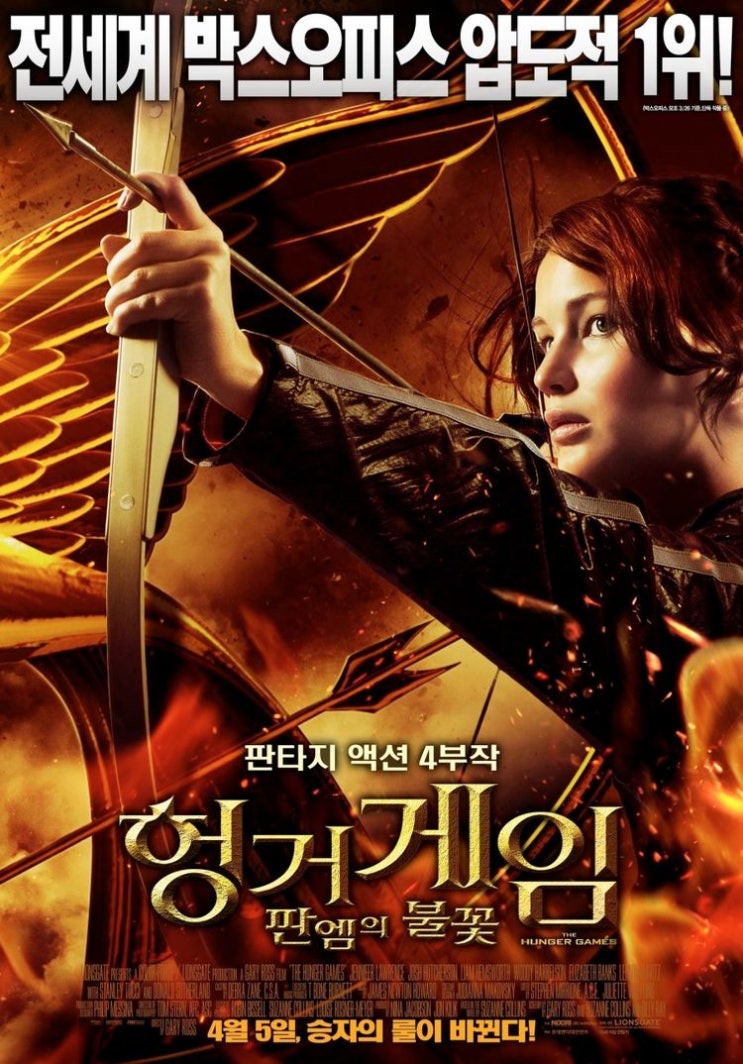 [영화 이야기 1] 헝거 게임: 판엠의 불꽃(2012)