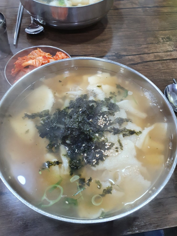 광명홍두깨 칼국수 상동시장 가성비 맛집