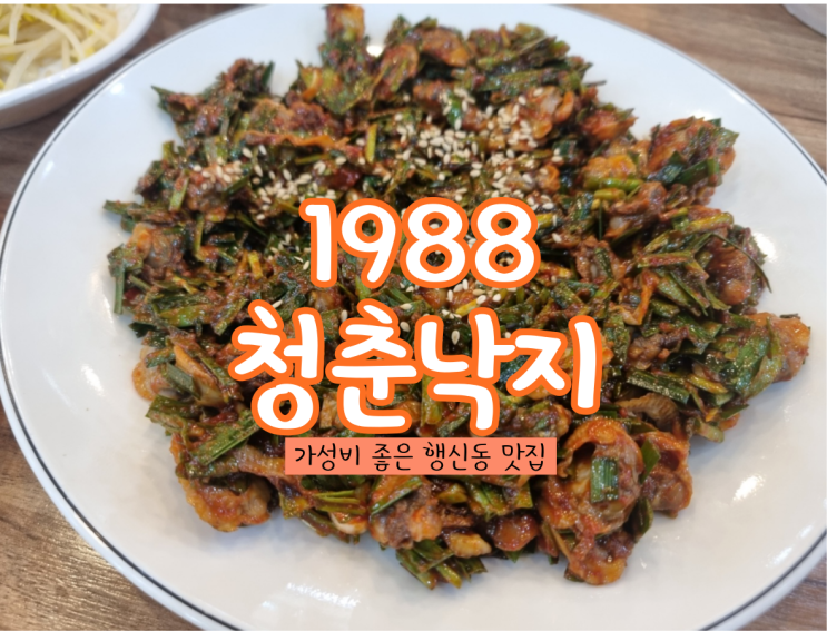 일산 룸식당 : 행신동 맛집 1988청춘낙지 해물파전과 꼬막무침!!