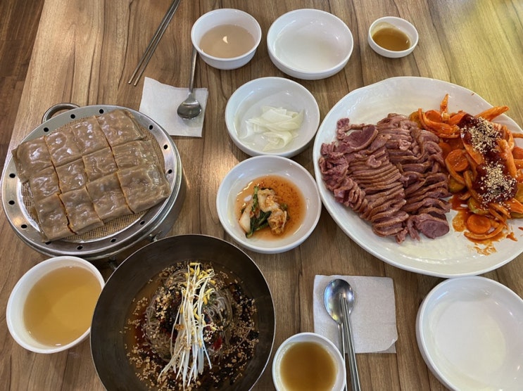  파주맛집 심학산 이가네봉평메밀향 명태식해와 막국수후기