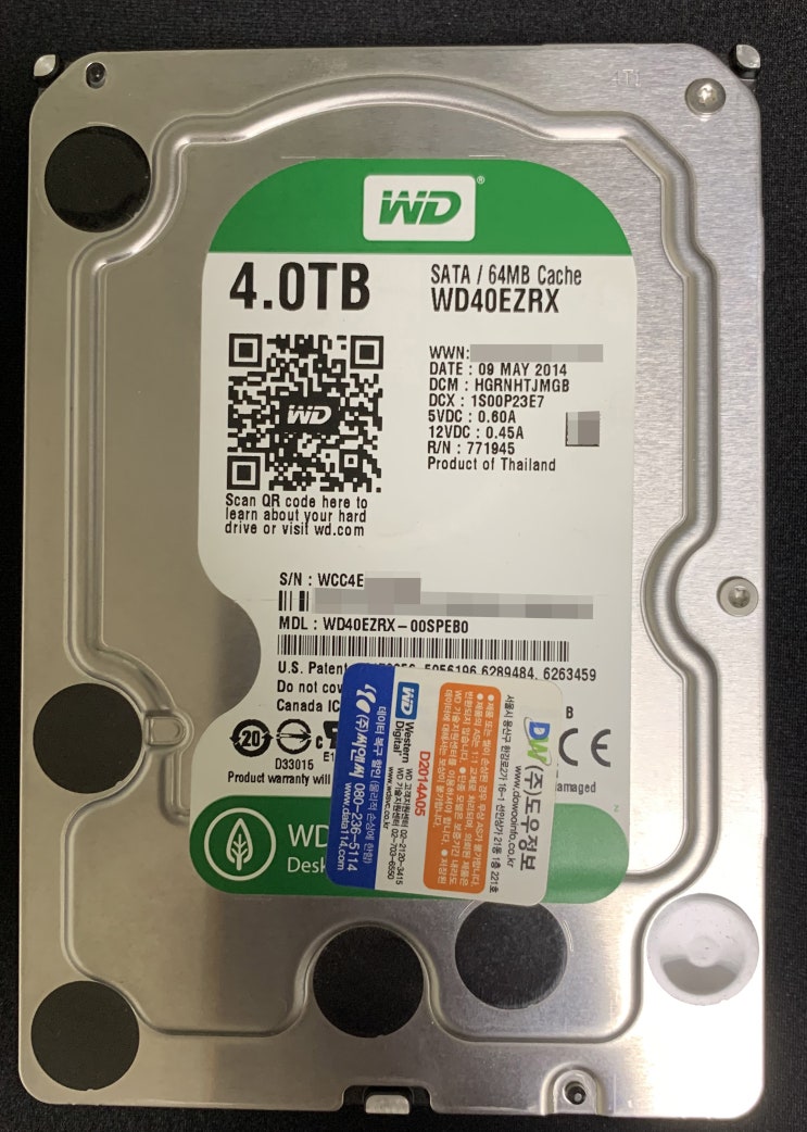 [HDD] Western Digital Green 4TB 「WD40EZRX」