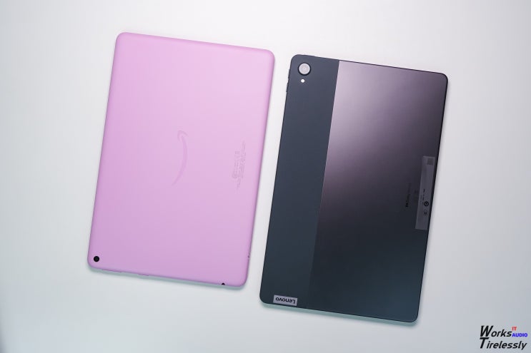  레노버 P11 아마존 Fire HD 10.1 갤럭시탭 A7 10.4 디자인 성능 비교