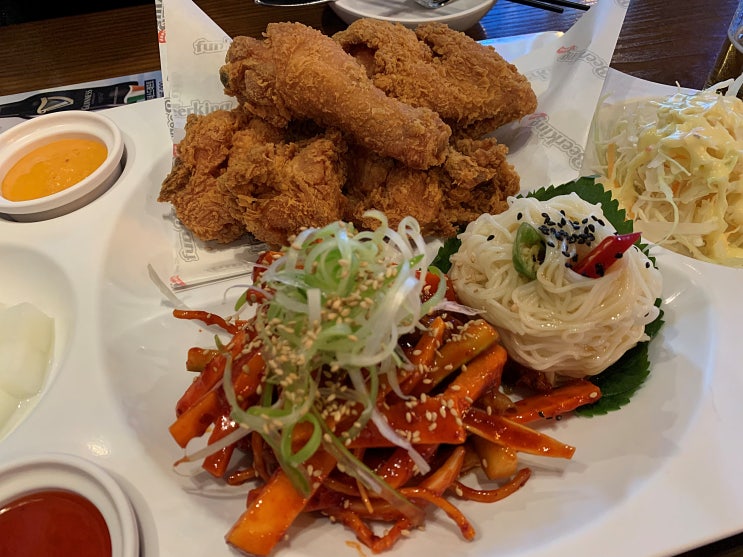  호매실 술집) '펀비어킹' 치킨반+골뱅이반 맛집c #내돈내먹