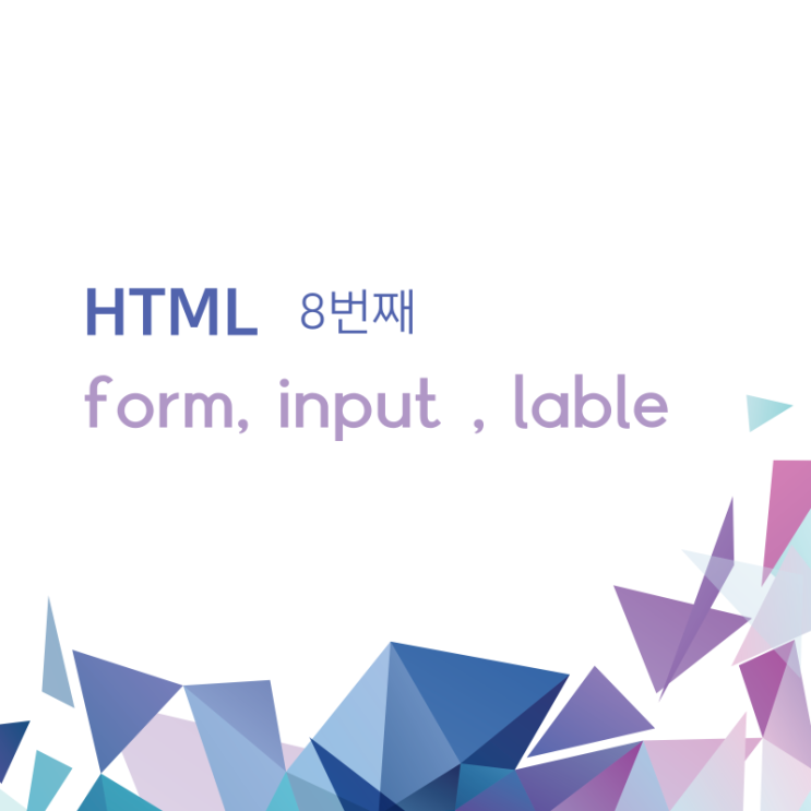 코딩 독학 입문 / form, input , lable태그 / 8