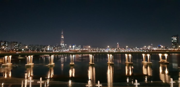  [서울_광진교야경] 광진 빛의 다리 산에 안올라가도 볼 수있는 야경. 차타고 야경 볼 수 있는곳