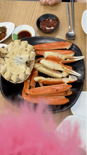  수원 농수산물시장에서 킹크랩냠/오양수산,회.대게이야기