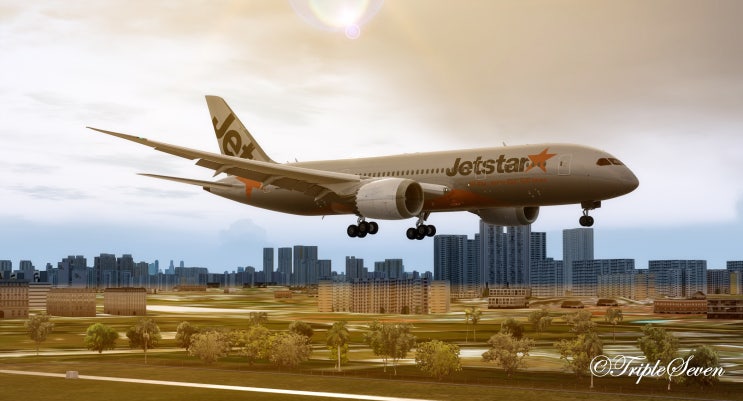  [비행시뮬] 폭풍우를 뚫고 이륙해 싱가폴에 도착하다! 제트스타 B787-8 드림라이너 멜버른 - 싱가폴 비행일지!