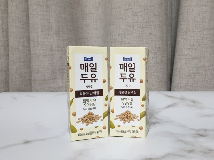  무설탕,무첨가 두유 - 매일두유99.9 달지 않고 고소해
