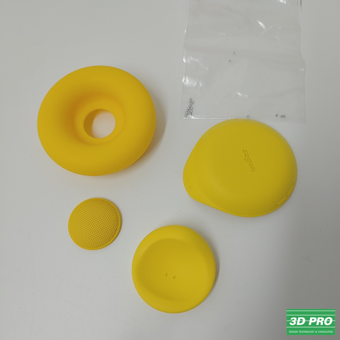 3D 프린팅으로 시제품 노란색 무광 케이스 목업 제작/3D 프린터로 출력 후 도색(SLA방식/ABS Like 레진/무광 도색)-쓰리디프로/3D프로/3DPRO
