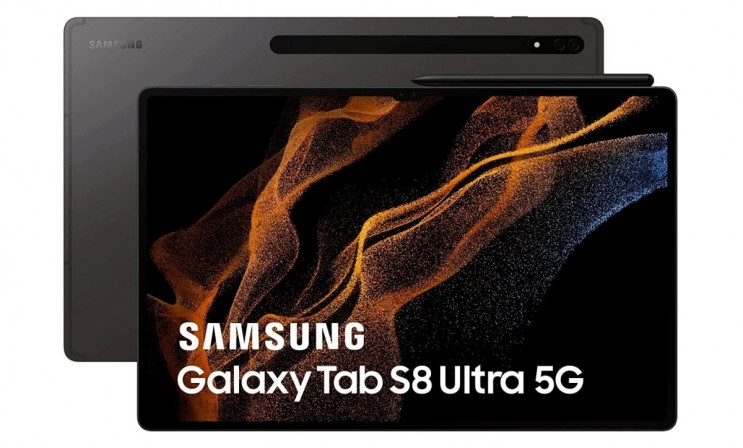 삼성 갤럭시 탭 S8 울트라 Galaxy Tab S8 Ultra 실물이 유출되며 노치 디자인과 베젤크기 스펙을 확인할수 있습니다