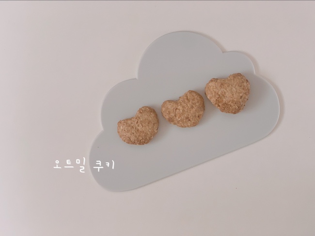  18개월 아기 간식 | 오트밀 바나나 쿠키 (박력쌀가루 첨가)