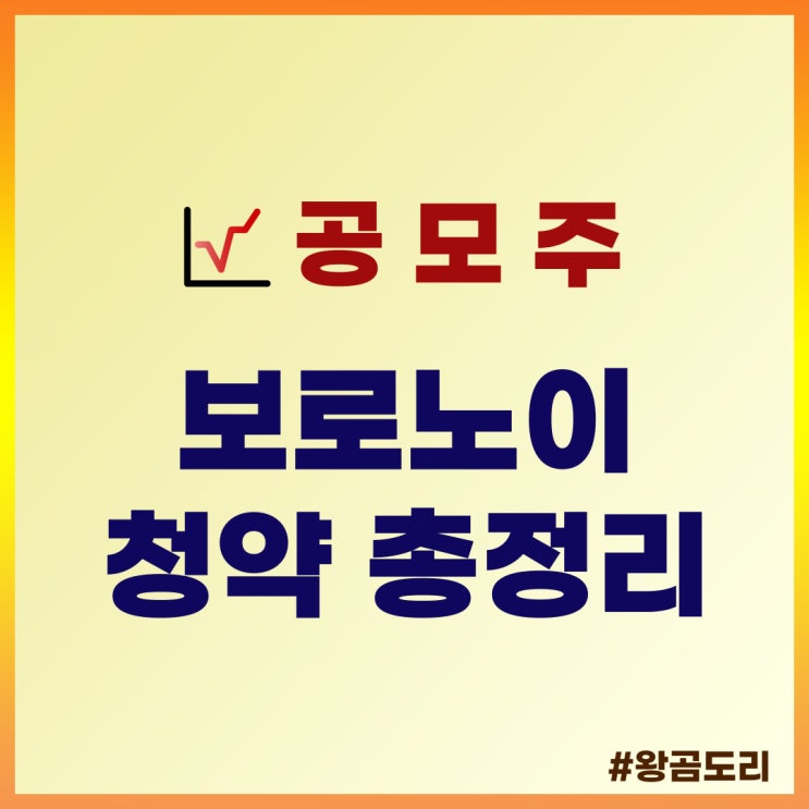  보로노이 공모주 청약 일정 : 수요예측일, 상장일, 주관사, 공모가 총정리