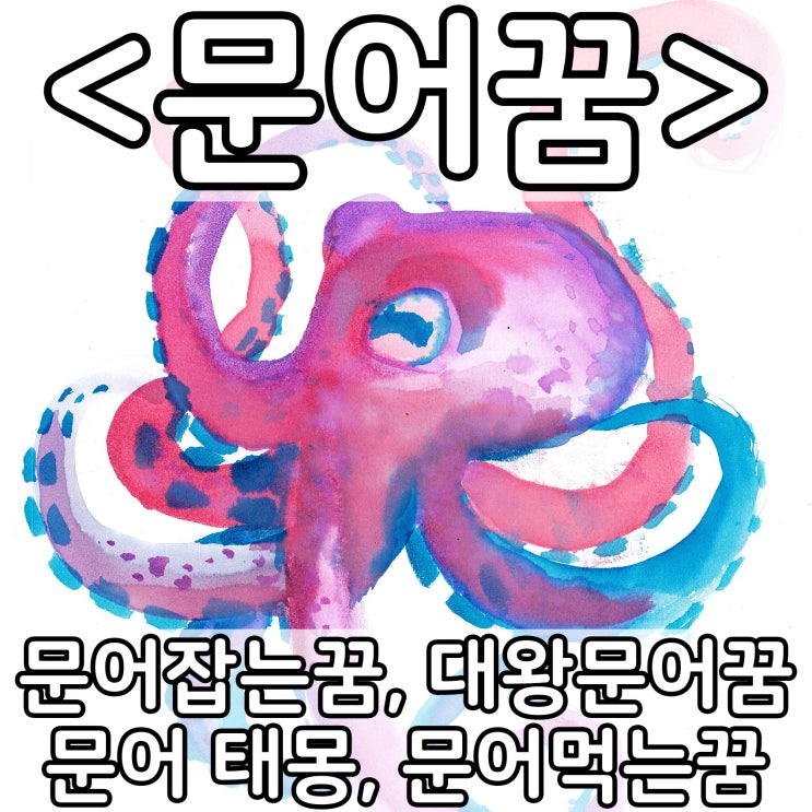  [쉬운 꿈해몽] 문어꿈 :: 문어잡는꿈, 대왕문어꿈, 문어 태몽, 문어먹는꿈
