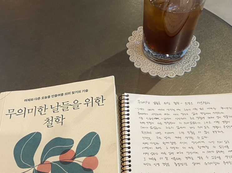  어떻게 살아야할까 생각이 들 때, 인생책 추천 무의미한 날들을 위한 철학, 프랑크 마르텔라