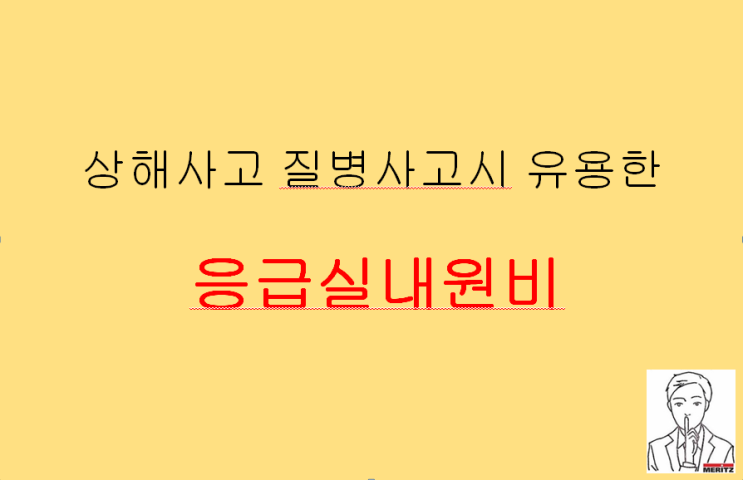  상해사고 질병사고시 유용하게 보장받는 응급실내원비