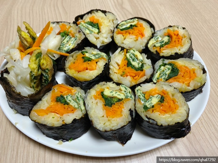  저탄고지 다이어트 양배추 키토김밥 만들기