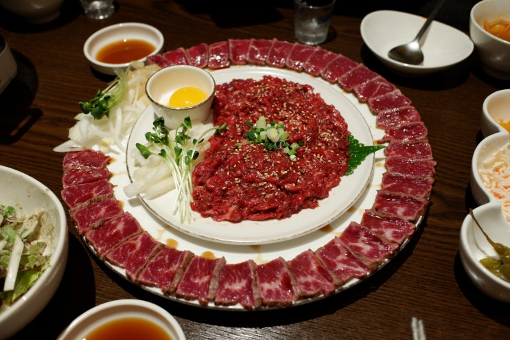  창원 정성육회 한우 육회, 타다끼 맛집 친구들이랑