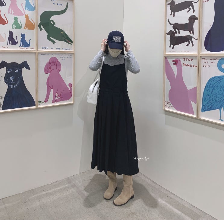  플리츠원피스가 예쁜 쭈네  랩 롱원피스로 데일리룩 코디