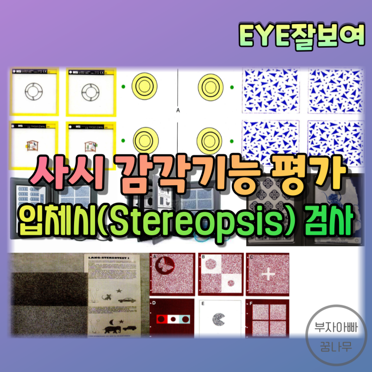 [EYE잘보여] 사시의 감각기능 검사 (4) - 입체시(Stereopsis)