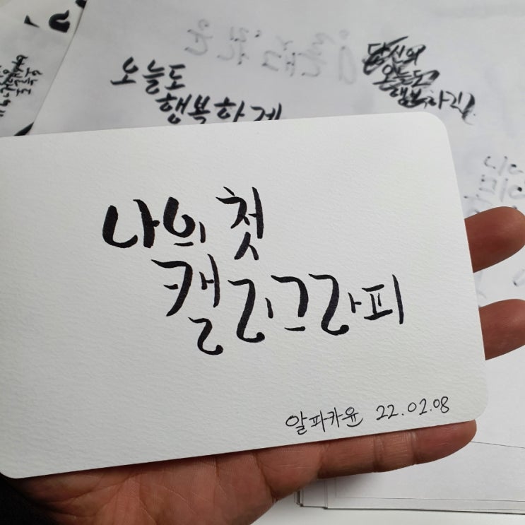  새로운 취미와 행복. 블로그씨에게.