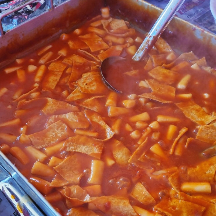  순천 여행 추억의 먹거리 웃장 포장마차 떡볶이