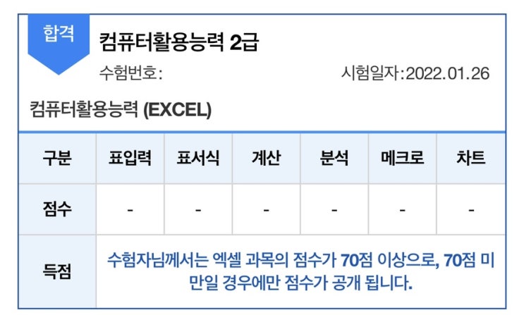  10일 공부한 컴활 2급 실기 한 번에 합격! (+유동균 인강, 공부 방법, 시험 후기, 자격증 발급)
